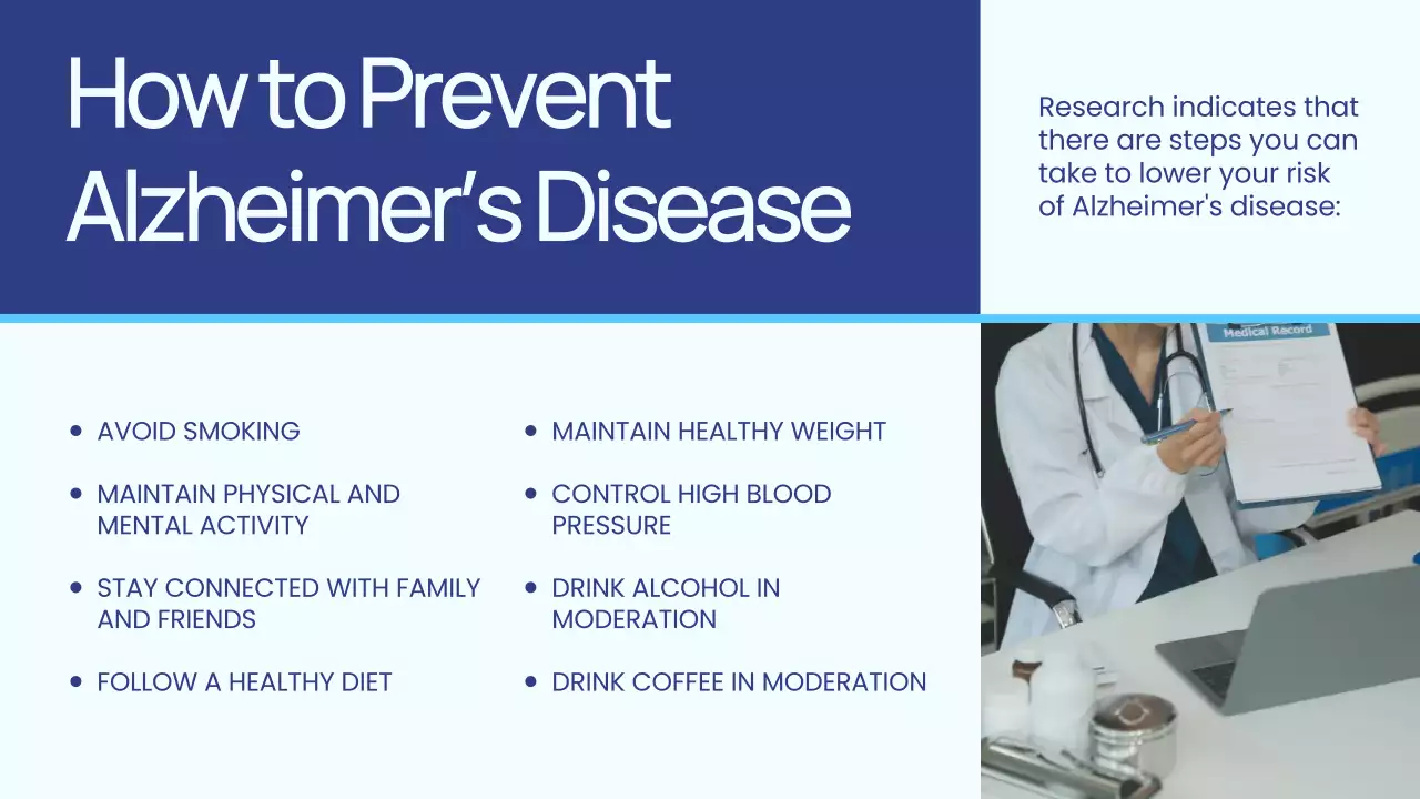 Blue Professional Alzheimer's Guide Presentation