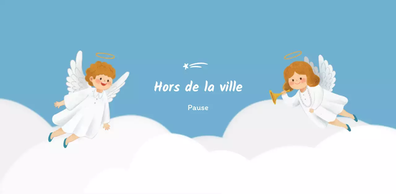 Un calendrier dévotionnel avec des illustrations douces et des versets bibliques sur un fond bleu clair.