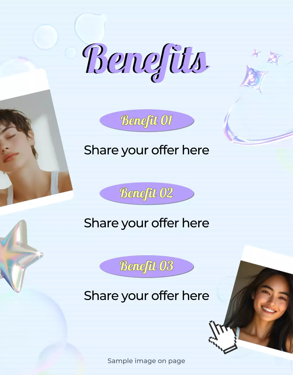 Blue Retro Summer Promotion Poster