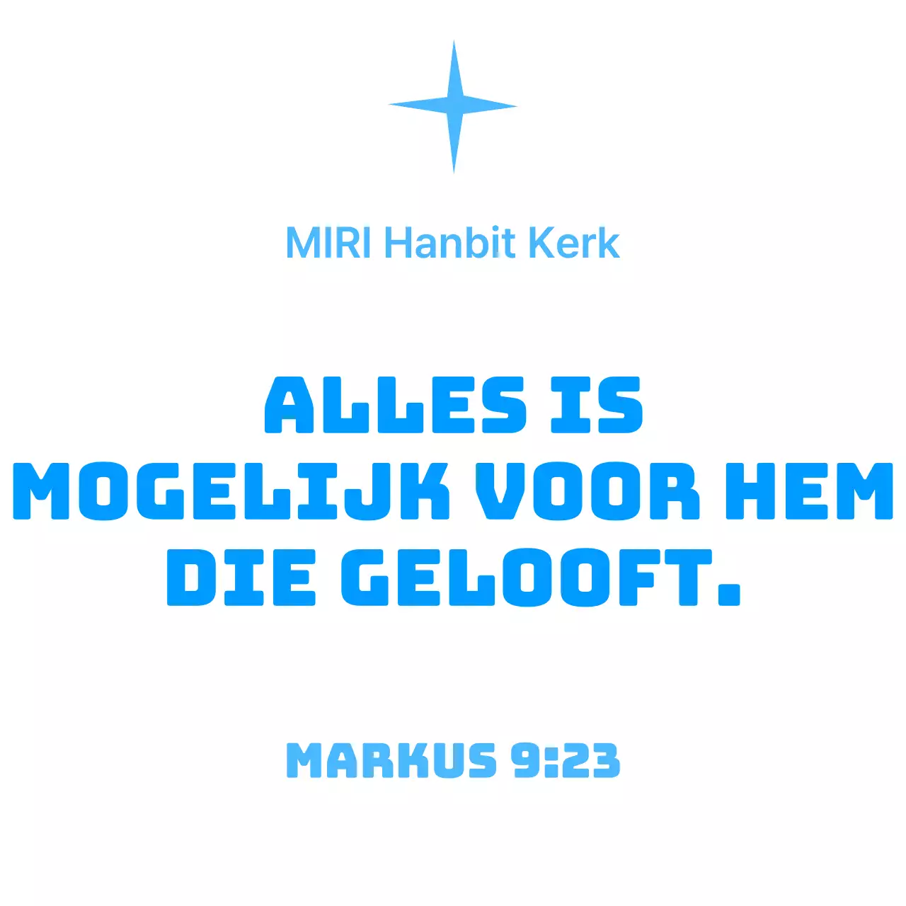 Blauw Eenvoudig Bijbelvers Quotes Kerk Promotie