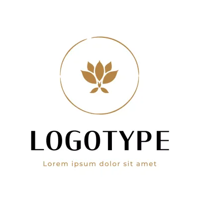 Gold Minimal Design Logo