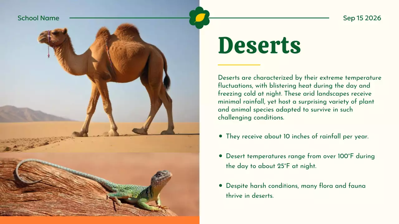 Yellow Educational Animal Guide Presentation