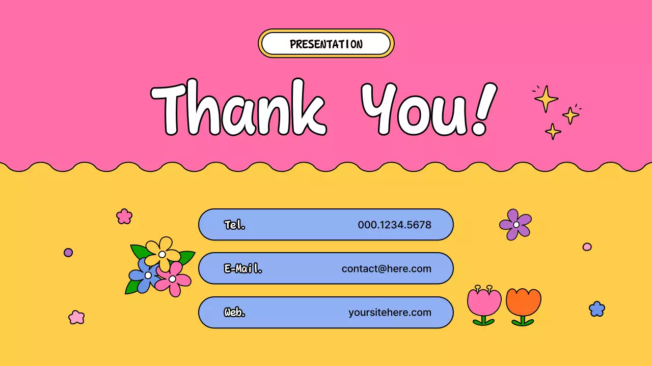 カラフル かわいい プラン プレゼンテーション