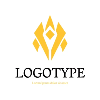 Yellow Geometric Design Logo