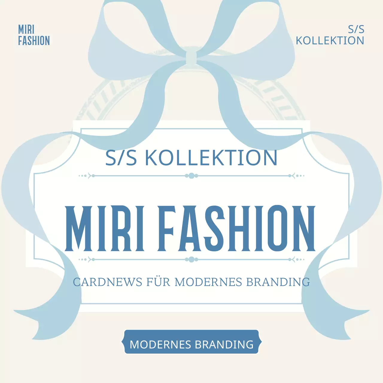 Klassische Accessoires der Marke in Elfenbein und Hellblau