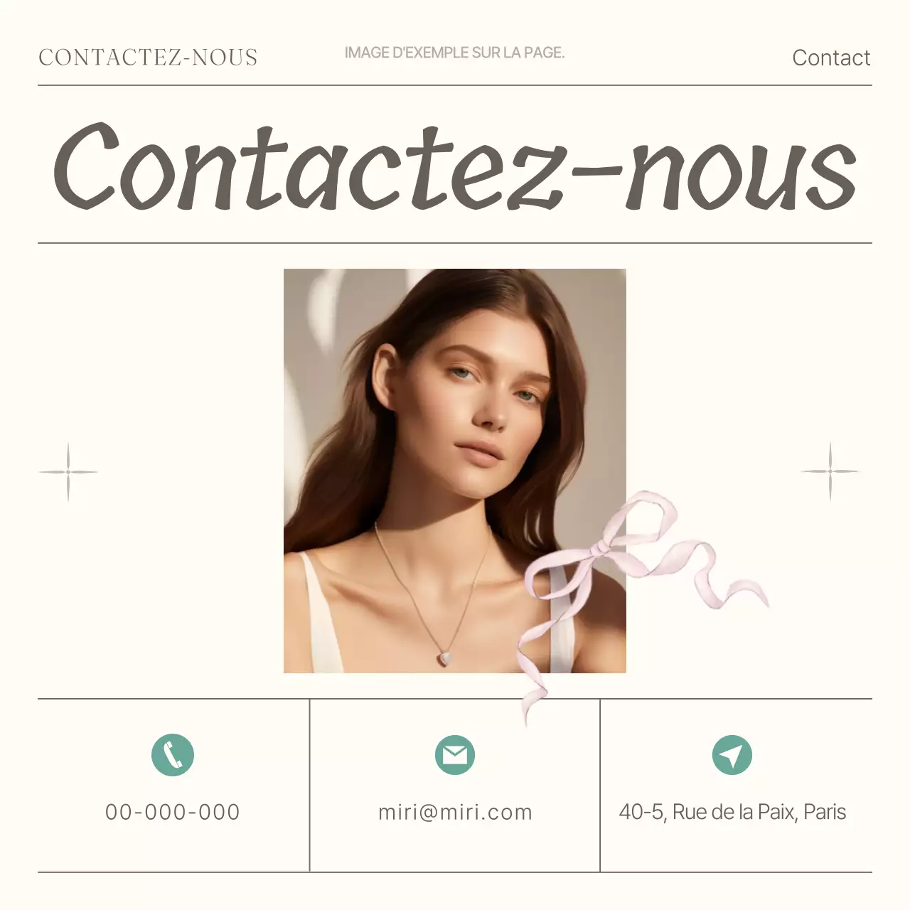 Promouvoir une marque de mode minimaliste en beige et menthe