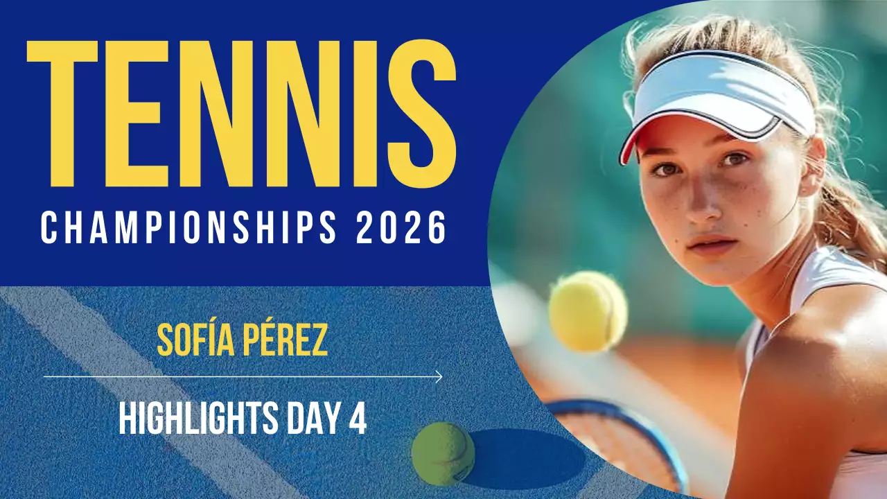 Blue Modern Tennis Announcement YouTube Thumbnail