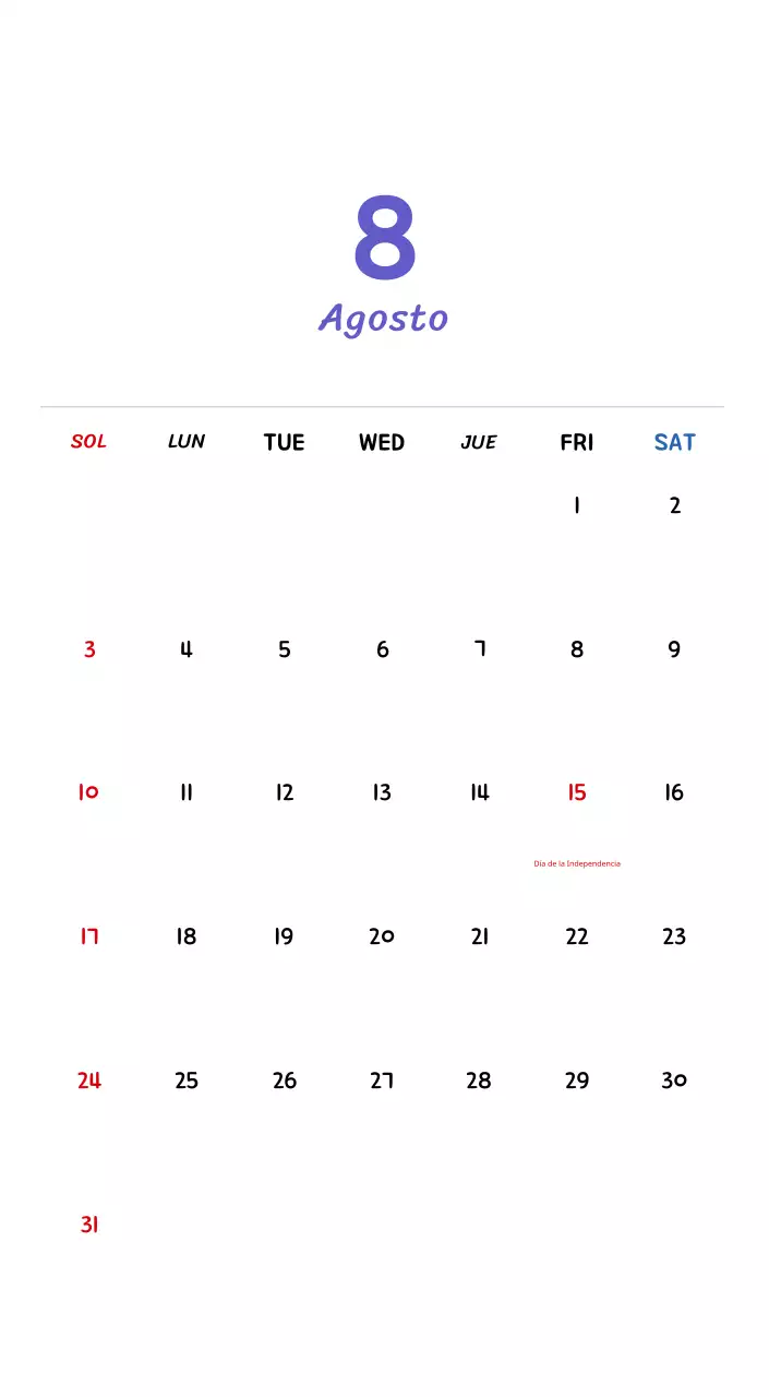 Calendario de Año Nuevo con simpáticas ilustraciones
