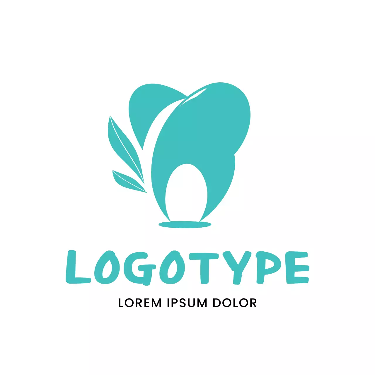 Teal Minimal Design Logo