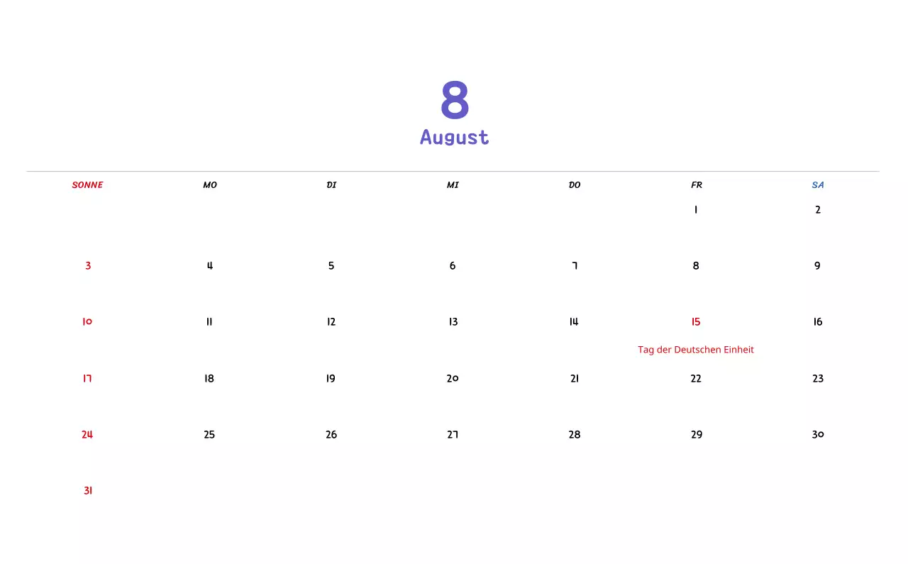 Neujahrskalender mit niedlichen Illustrationen