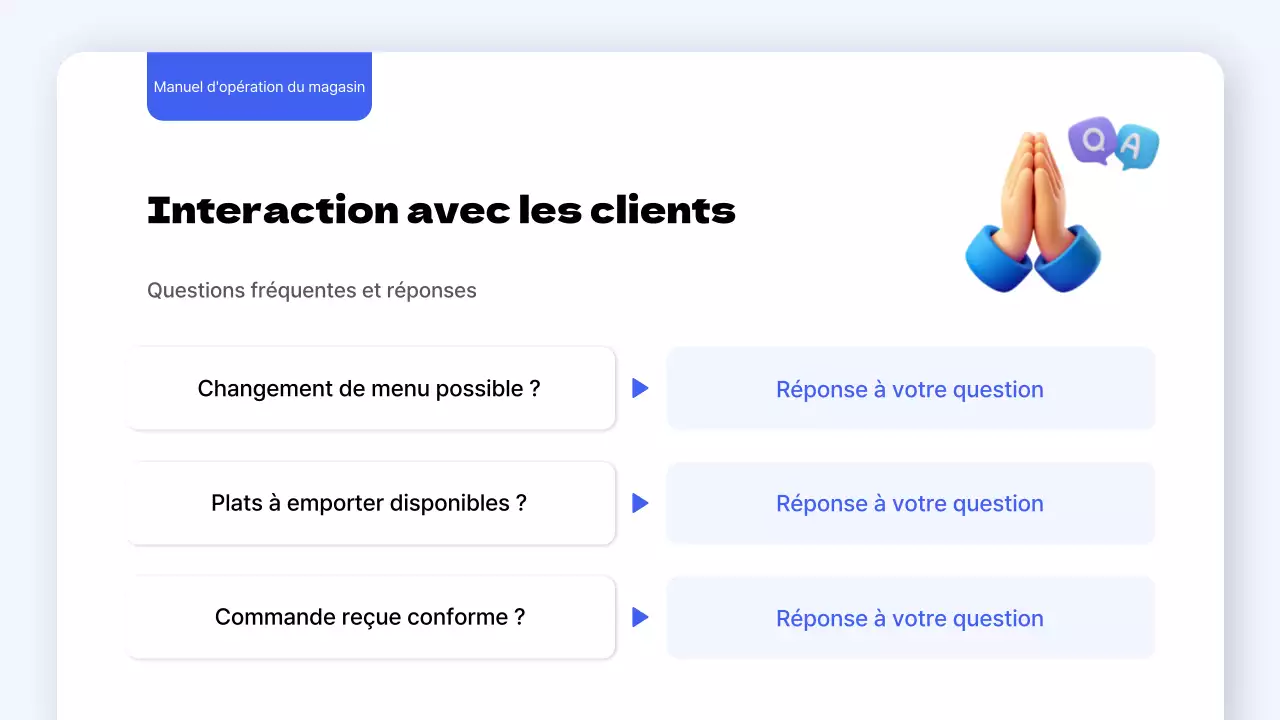 Guide des normes simples d'exploitation des magasins bleus et jaunes