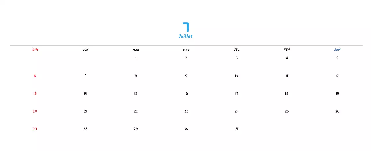 Calendrier du Nouvel An avec de jolies illustrations