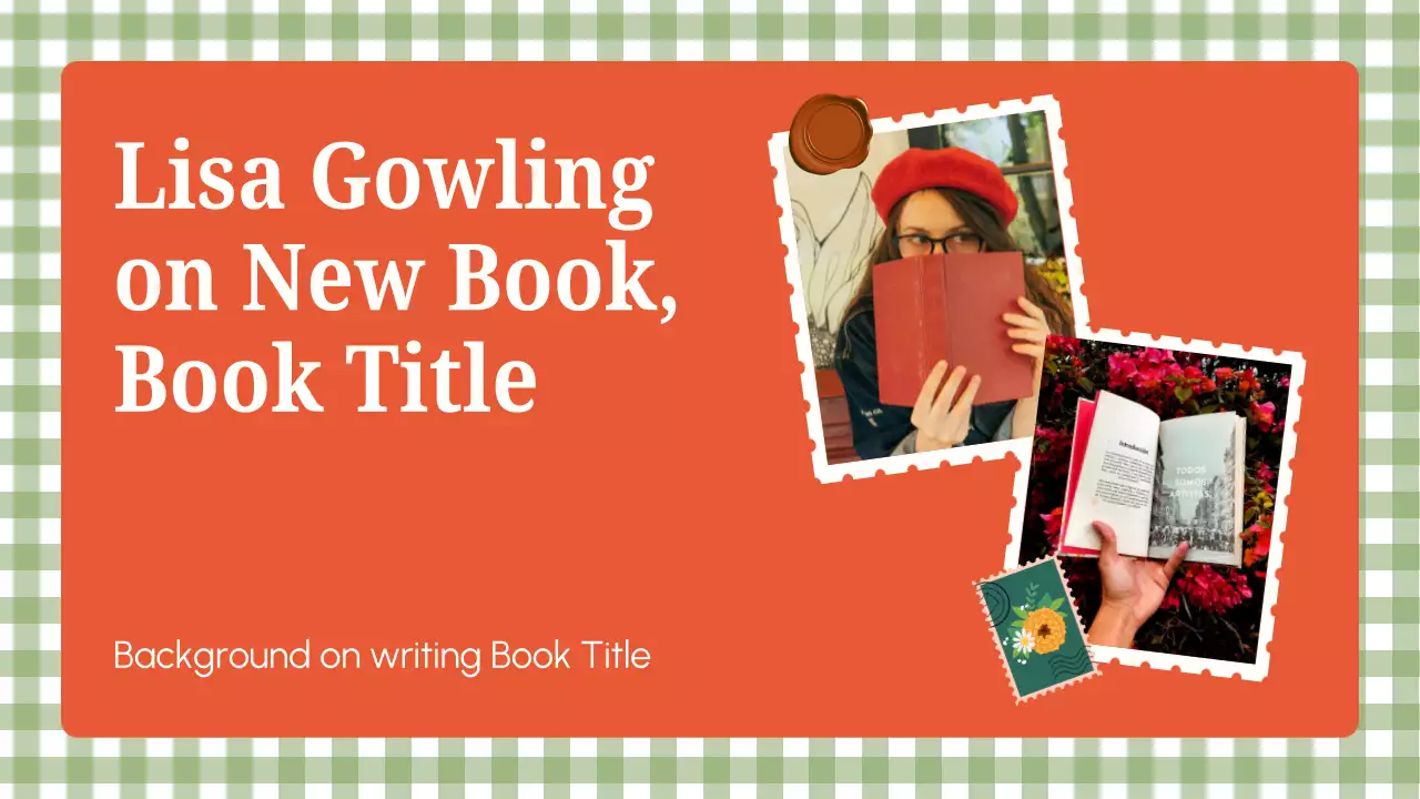 Orange Vintage Book Event Presentation