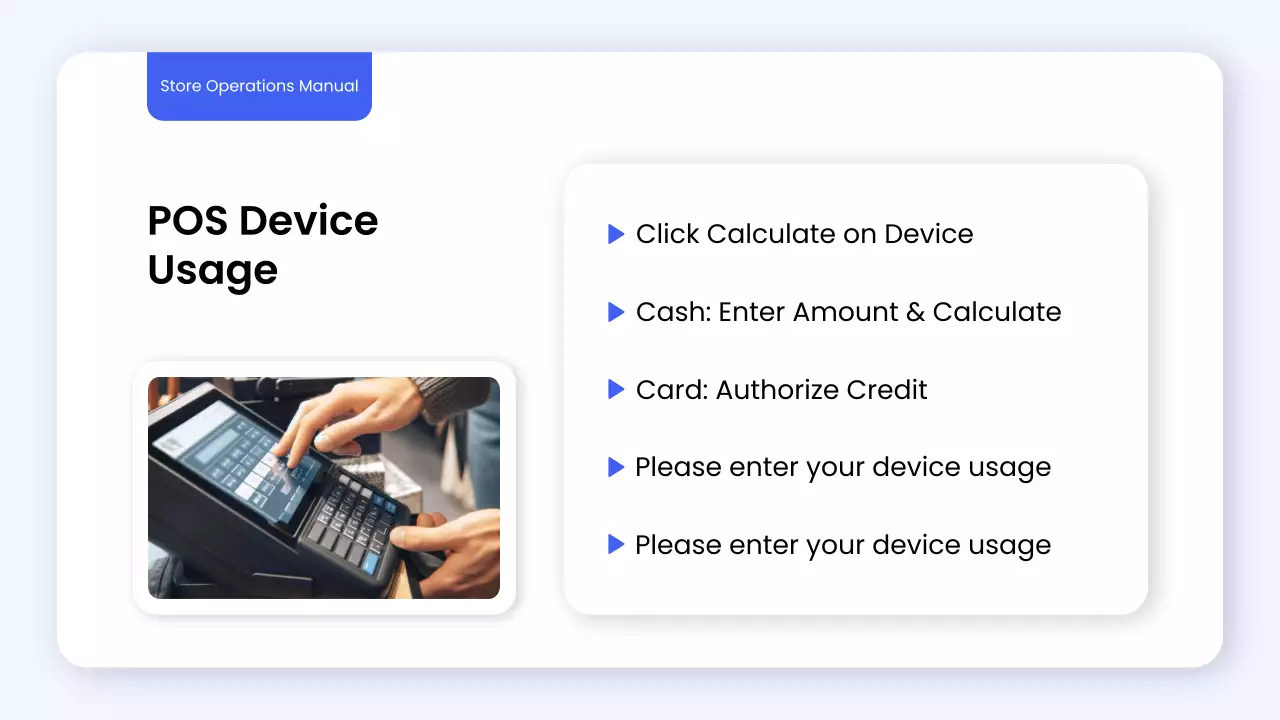 Blue Modern Store Guide Presentation