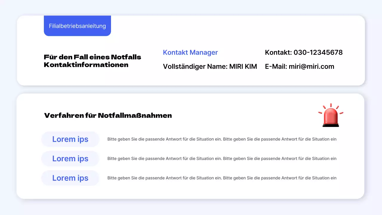 Ein Leitfaden für einfache Betriebsstandards für blaue und gelbe Läden