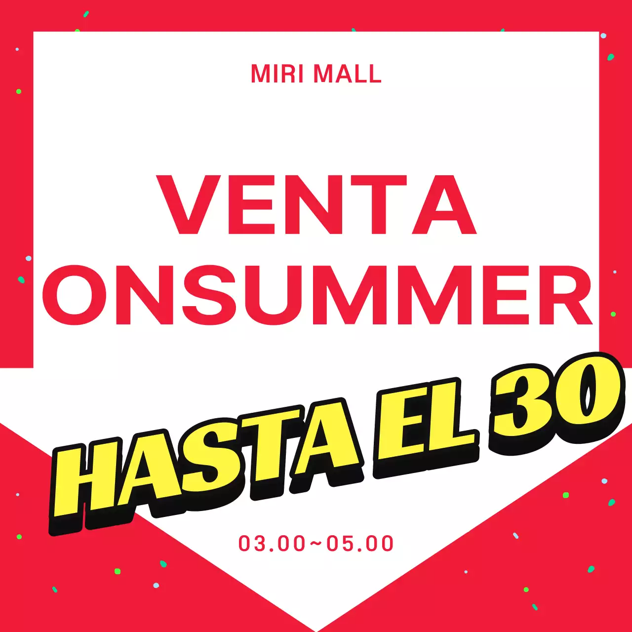 Promueva las ventas de verano con acentos rojos