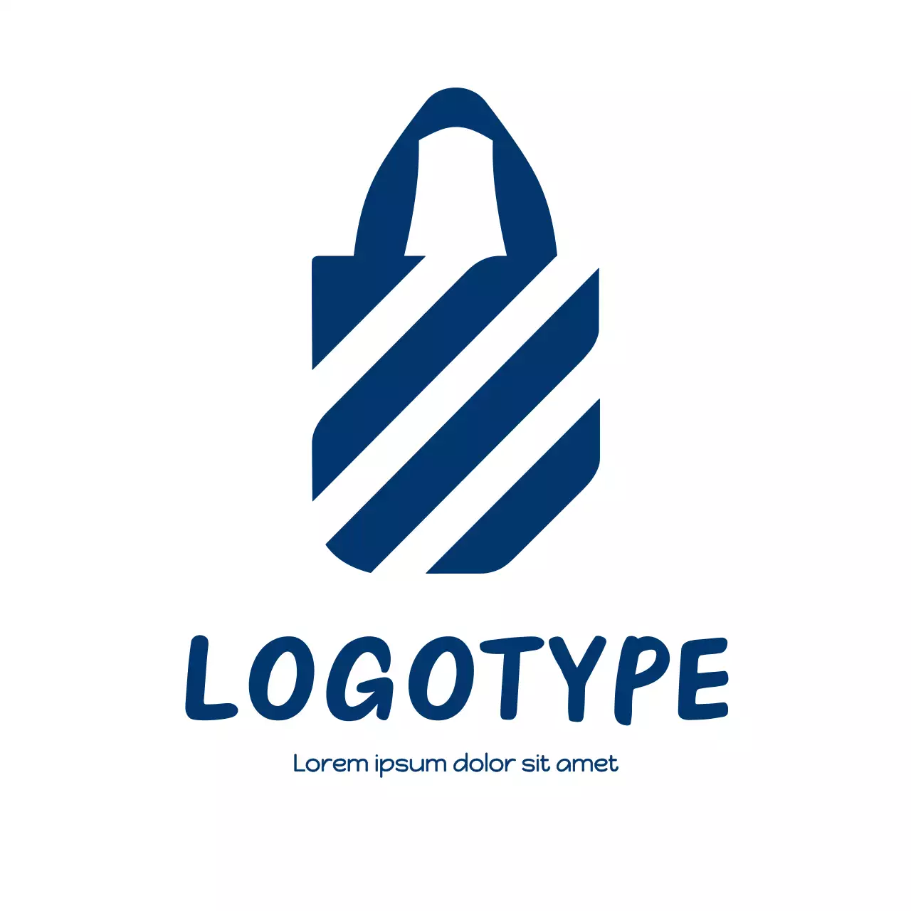 Navy Minimal Design Logo