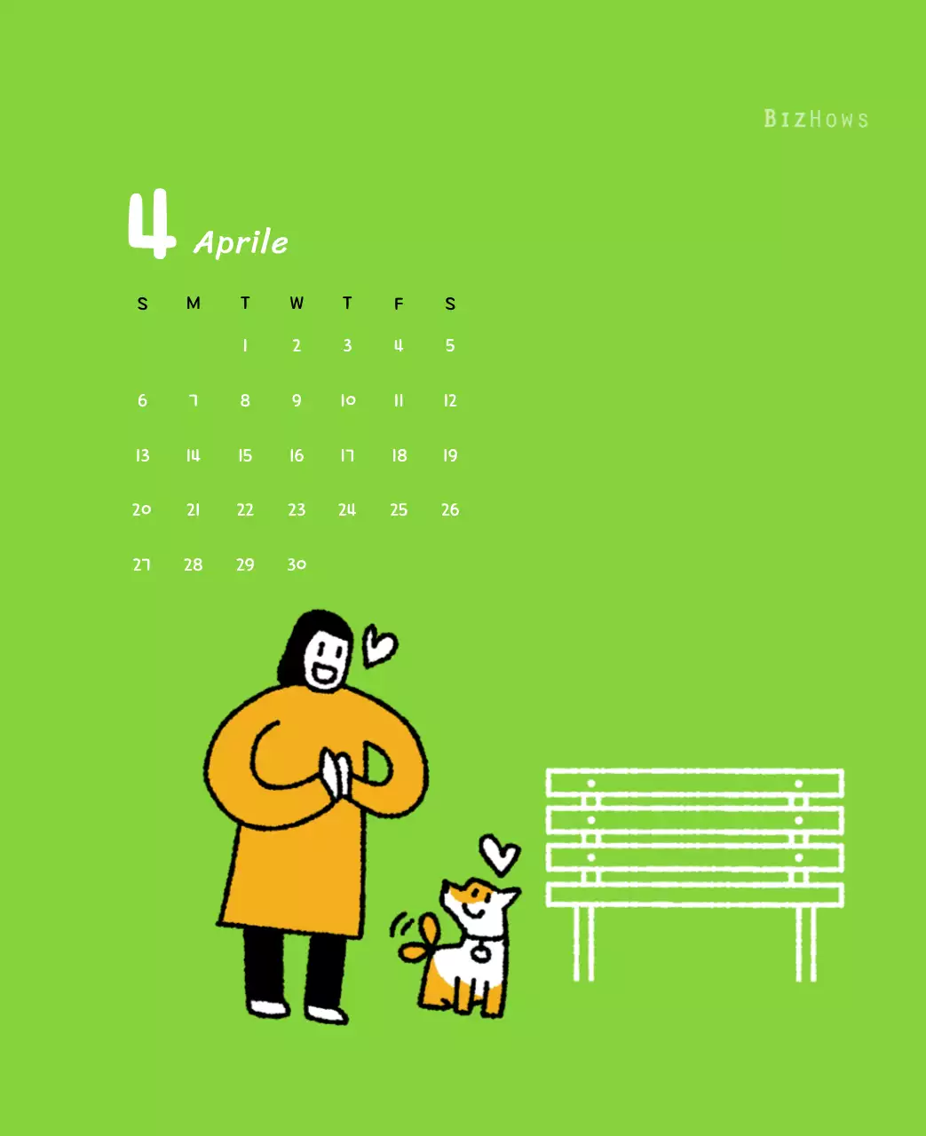 Calendario di Capodanno con simpatiche illustrazioni