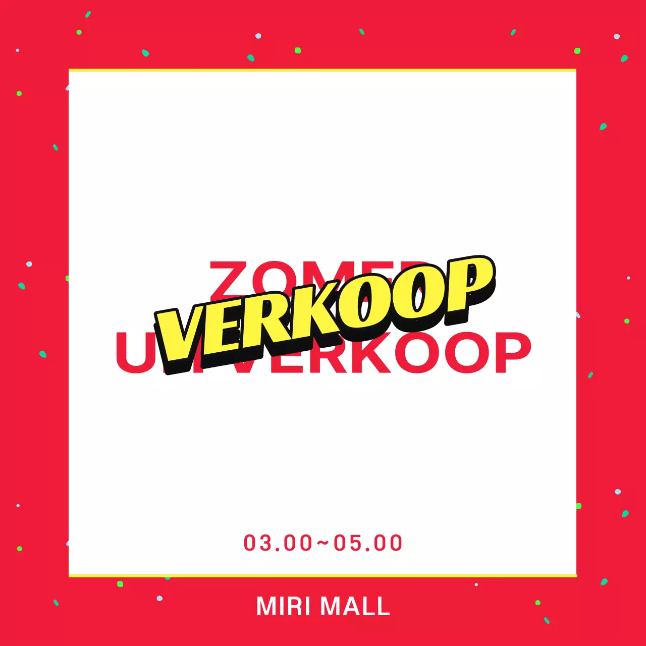 Promoot zomerverkopen met rode accenten