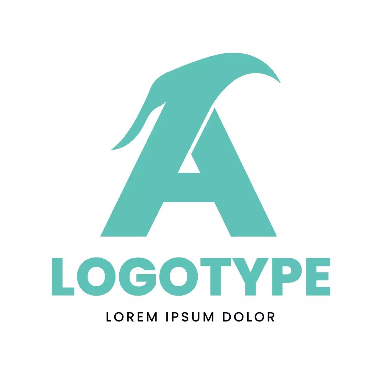 Teal Modern Design Logo