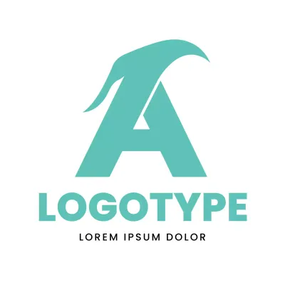 Teal Modern Design Logo