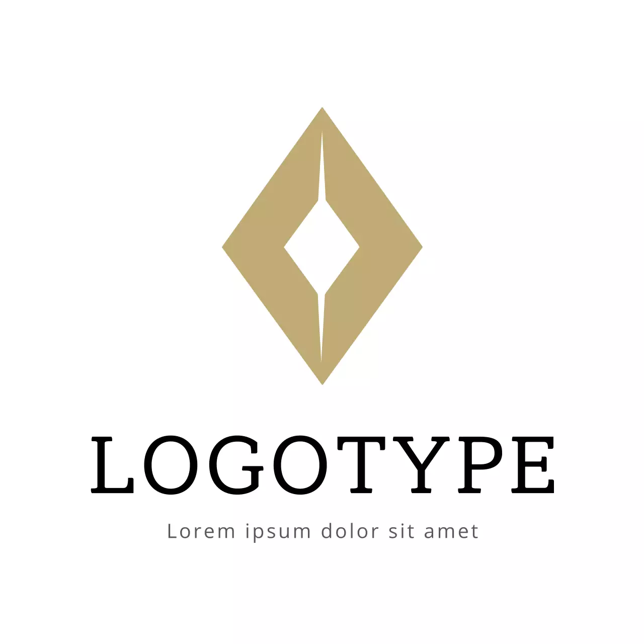 Beige Minimalist Design Logo