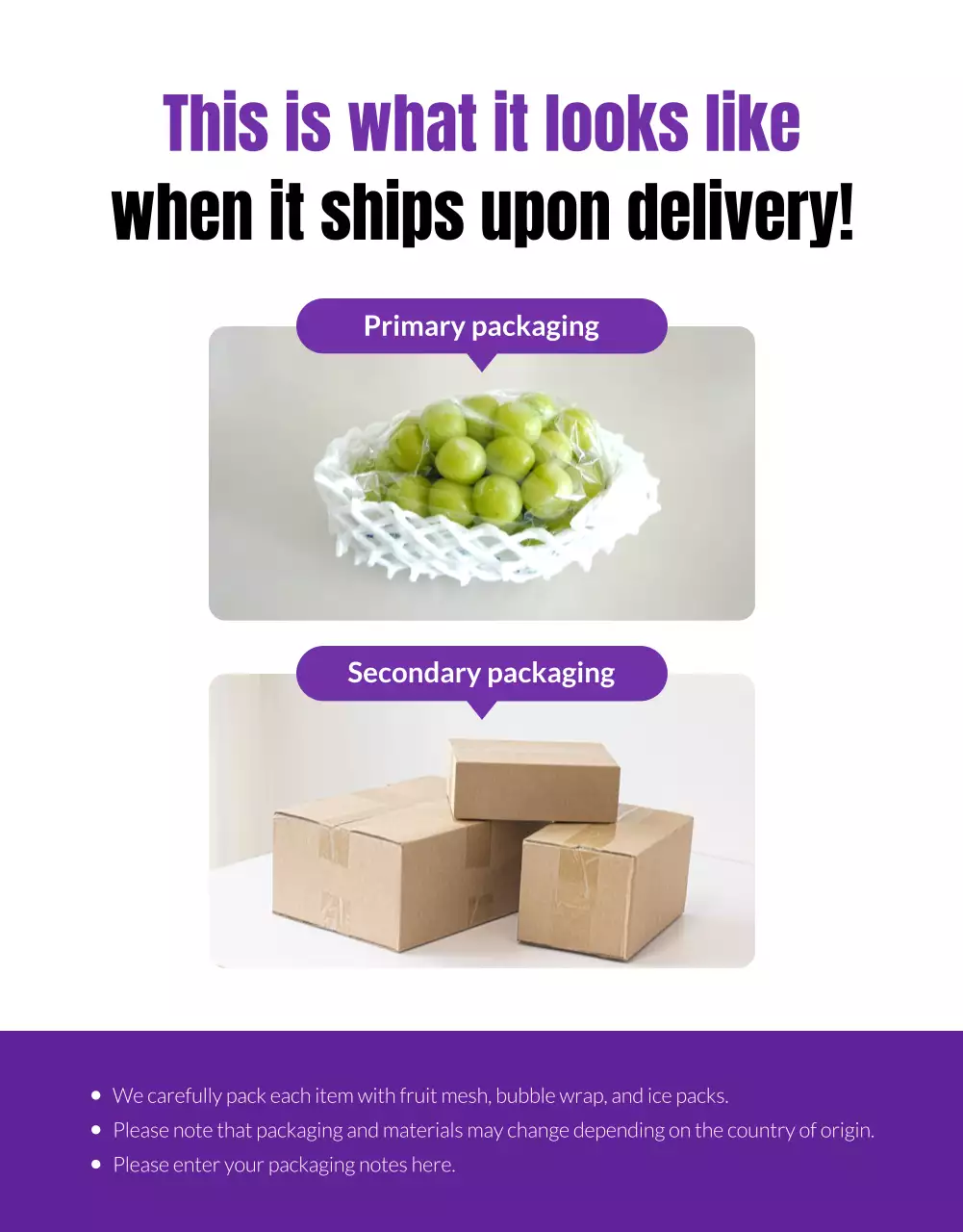 Purple Trendy Grapes Promotion Poster