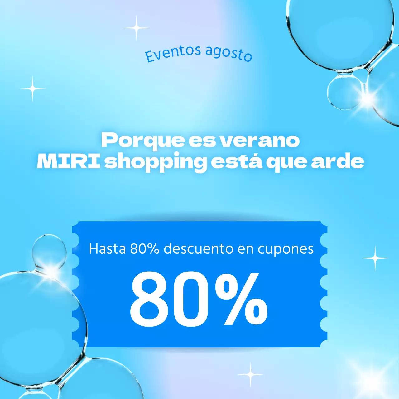 Promueve un bonito evento veraniego en azul y blanco