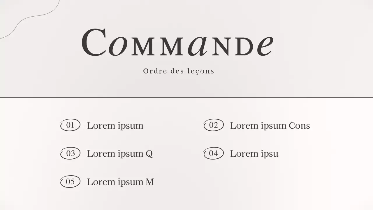 Matériel de cours d'une journée sur la pâtisserie de luxe dans les tons bruns et beiges