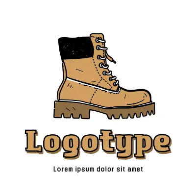 Brown Rustic Boot Logo