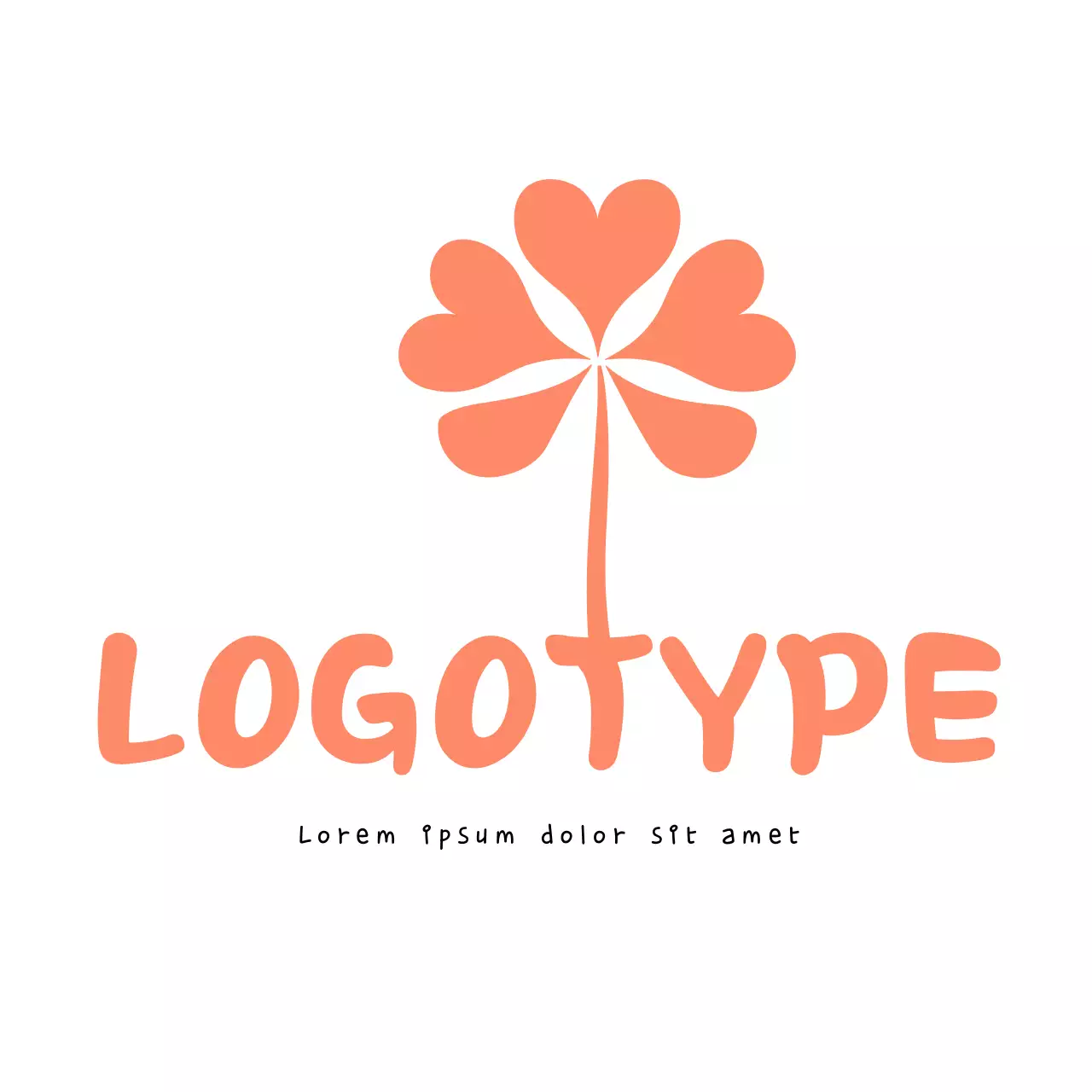 Coral Simple Design Logo