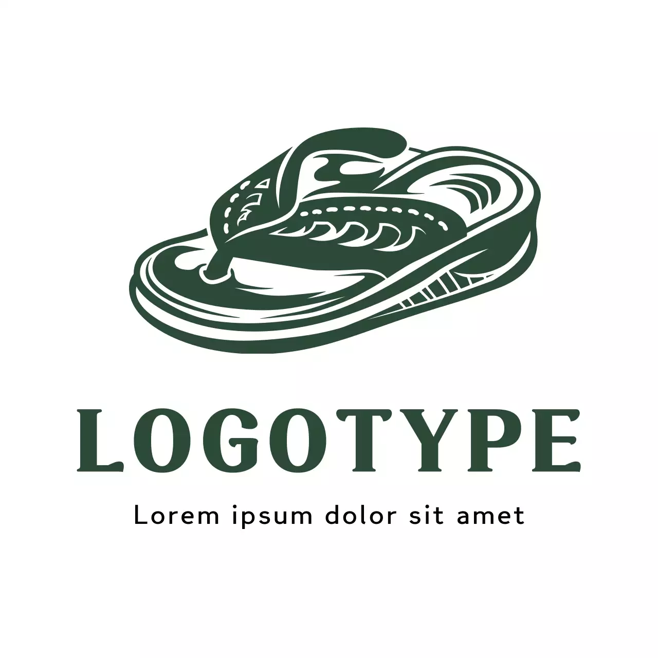 Green Traditional Design Logo