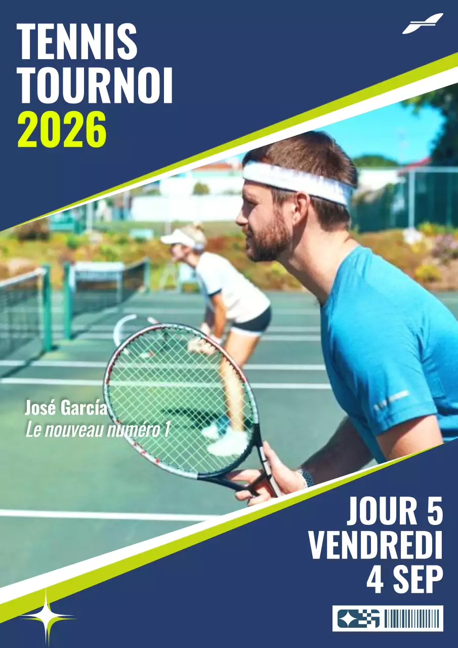 Lime Navy Modern Tennis Championships Update Promotion