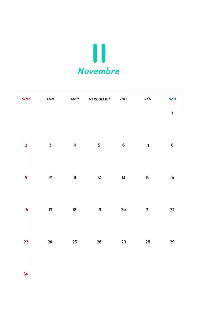 Calendario di Capodanno con simpatiche illustrazioni