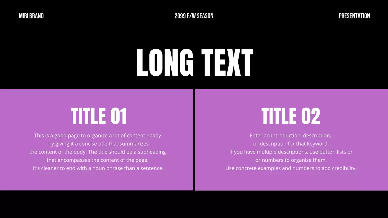 Black Modern Brand Presentation