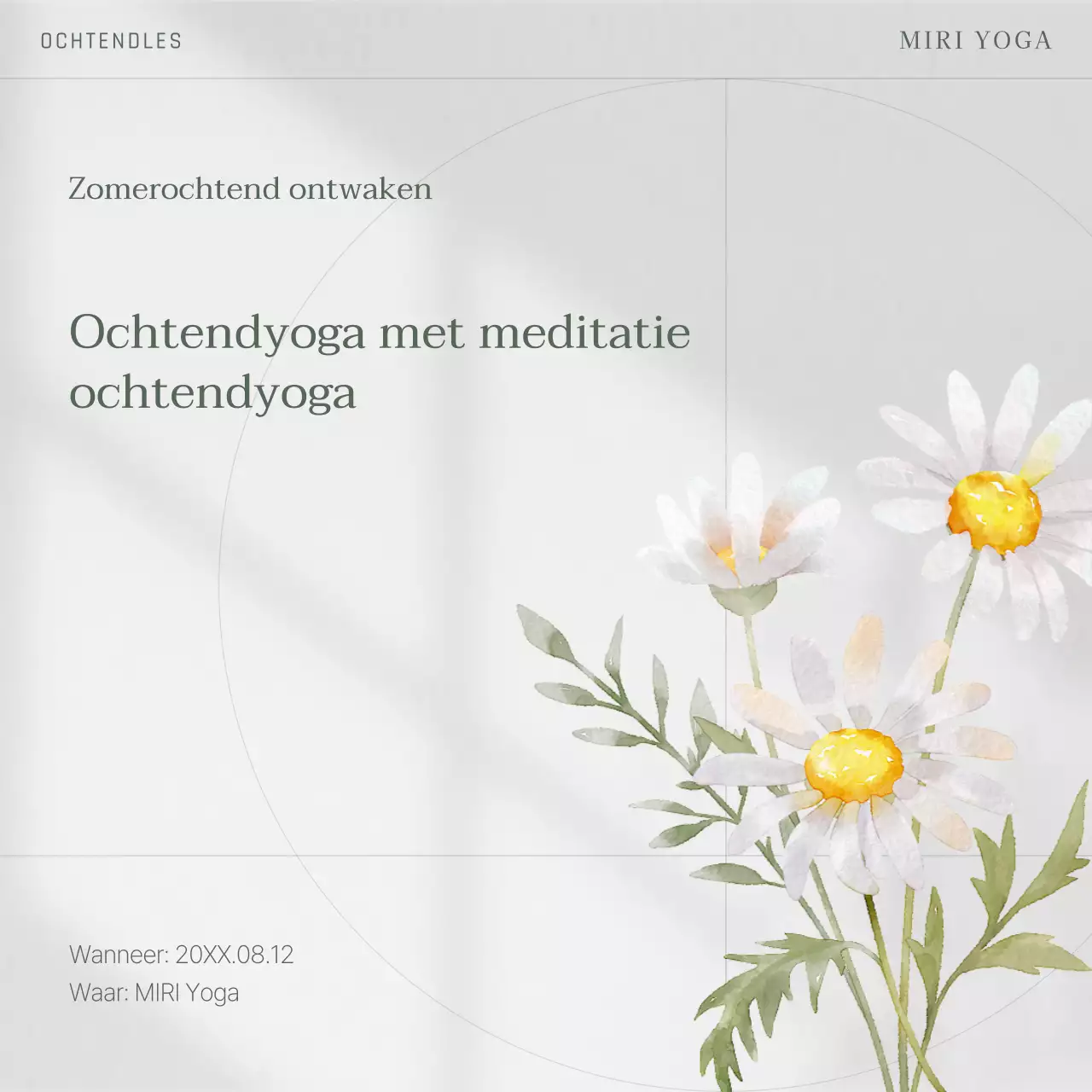 Grey's Nature Zomer Yoga Lessen post