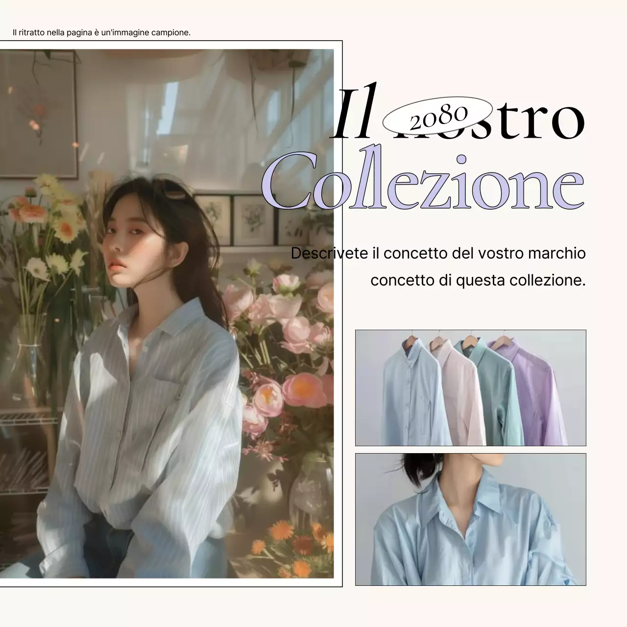 Promuovere un marchio moderno in lavanda e avorio