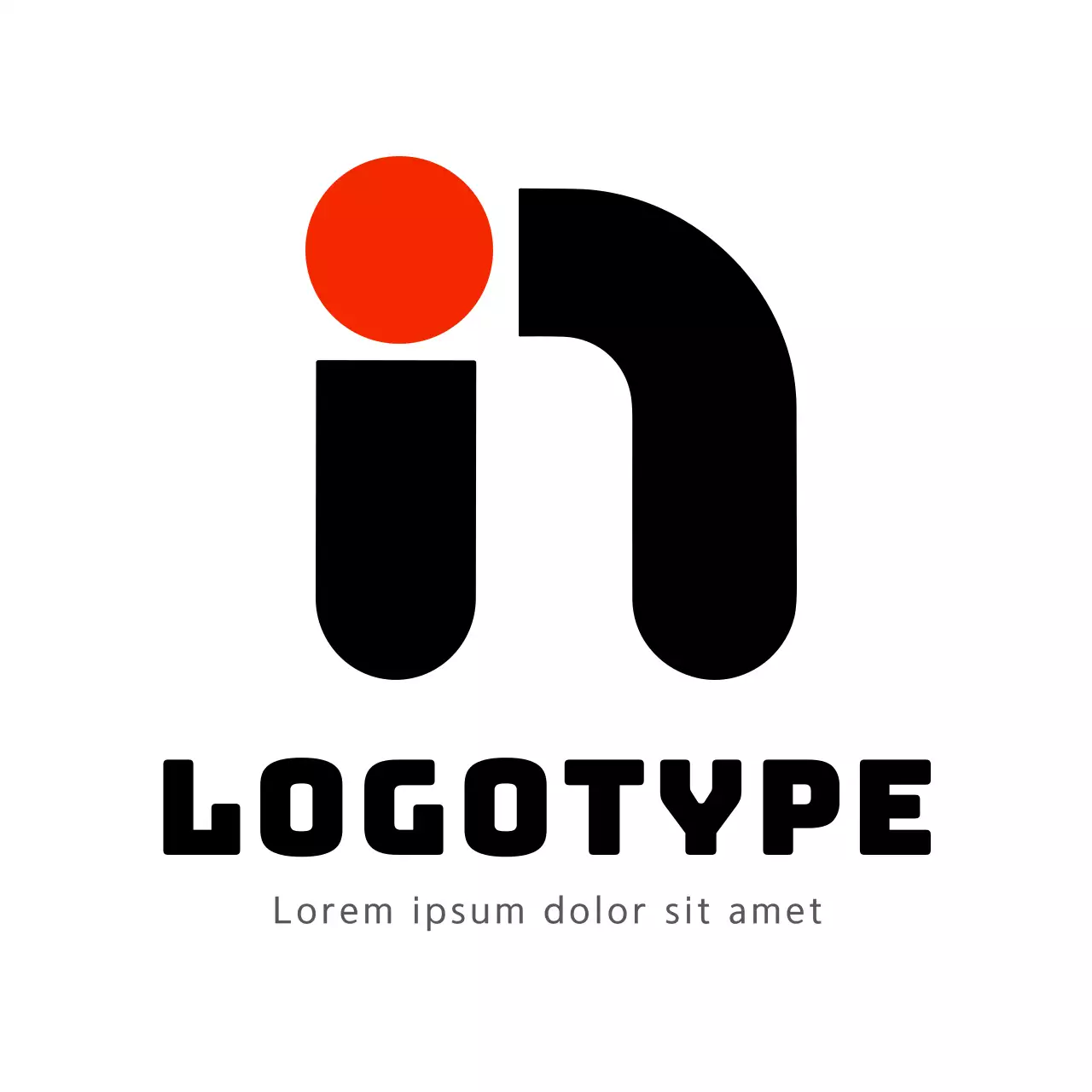 Red Modern Design Logo