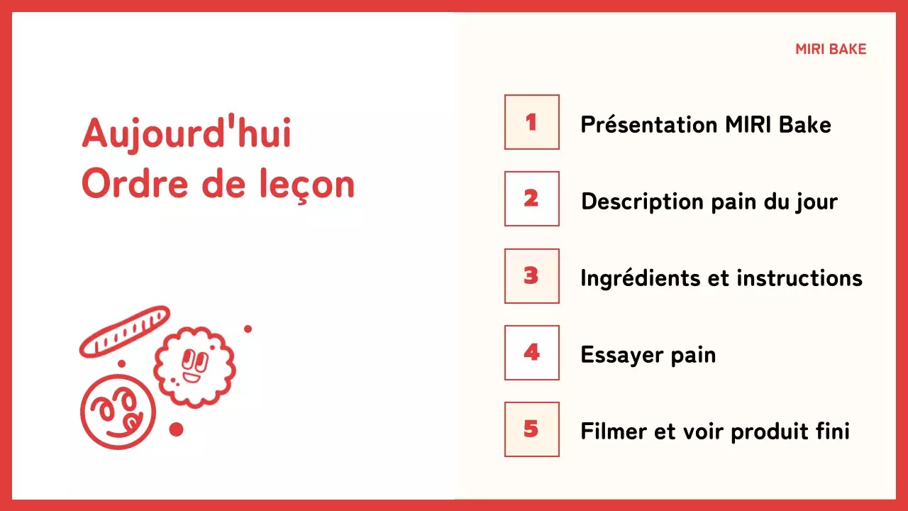 A propos de ce cours d'une journée de pâtisserie végétalienne en rouge et jaune