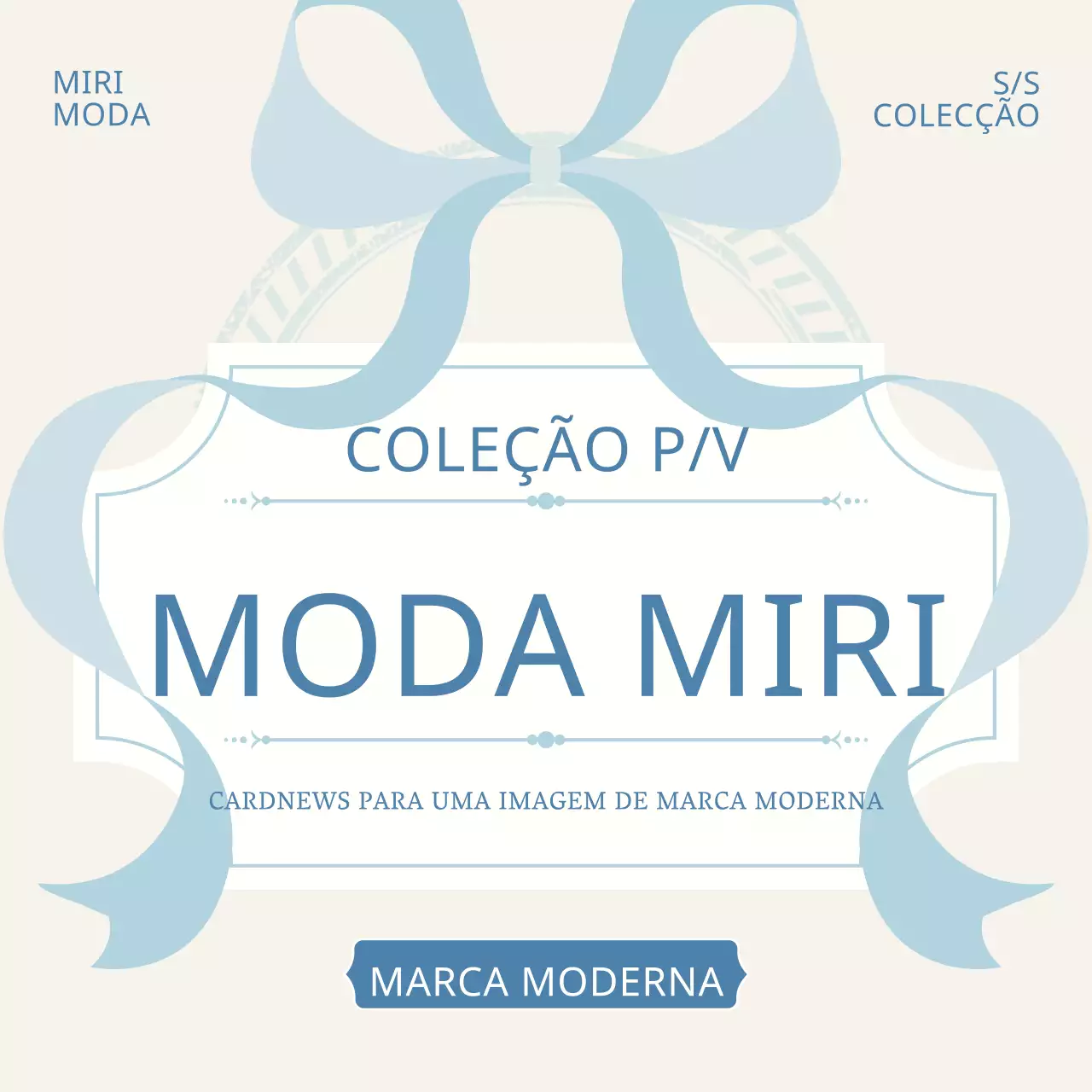 Acessórios clássicos da marca em marfim e azul claro