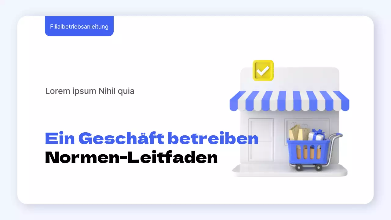 Ein Leitfaden für einfache Betriebsstandards für blaue und gelbe Läden