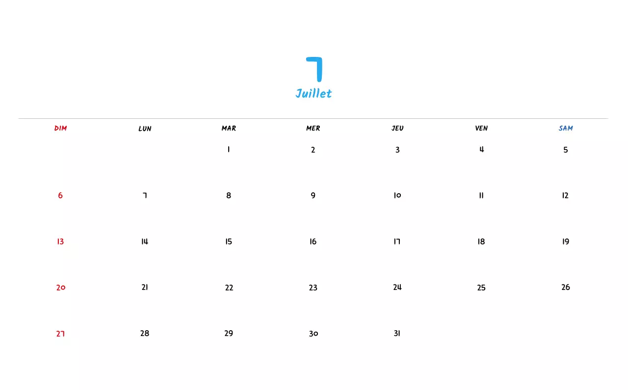 Calendrier du Nouvel An avec de jolies illustrations