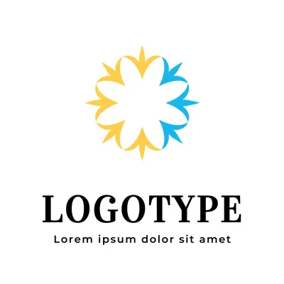 Yellow Modern Design Logo