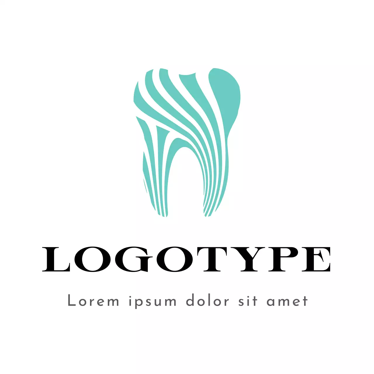 Teal Modern Dental Logo