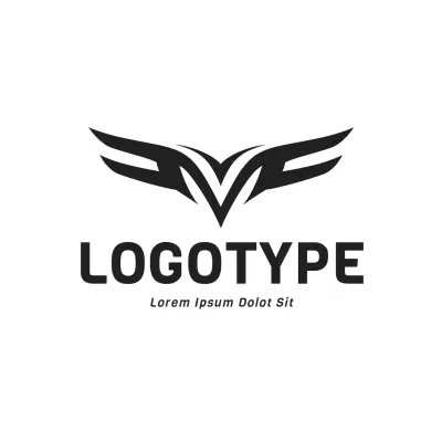 Black Modern Design Logo