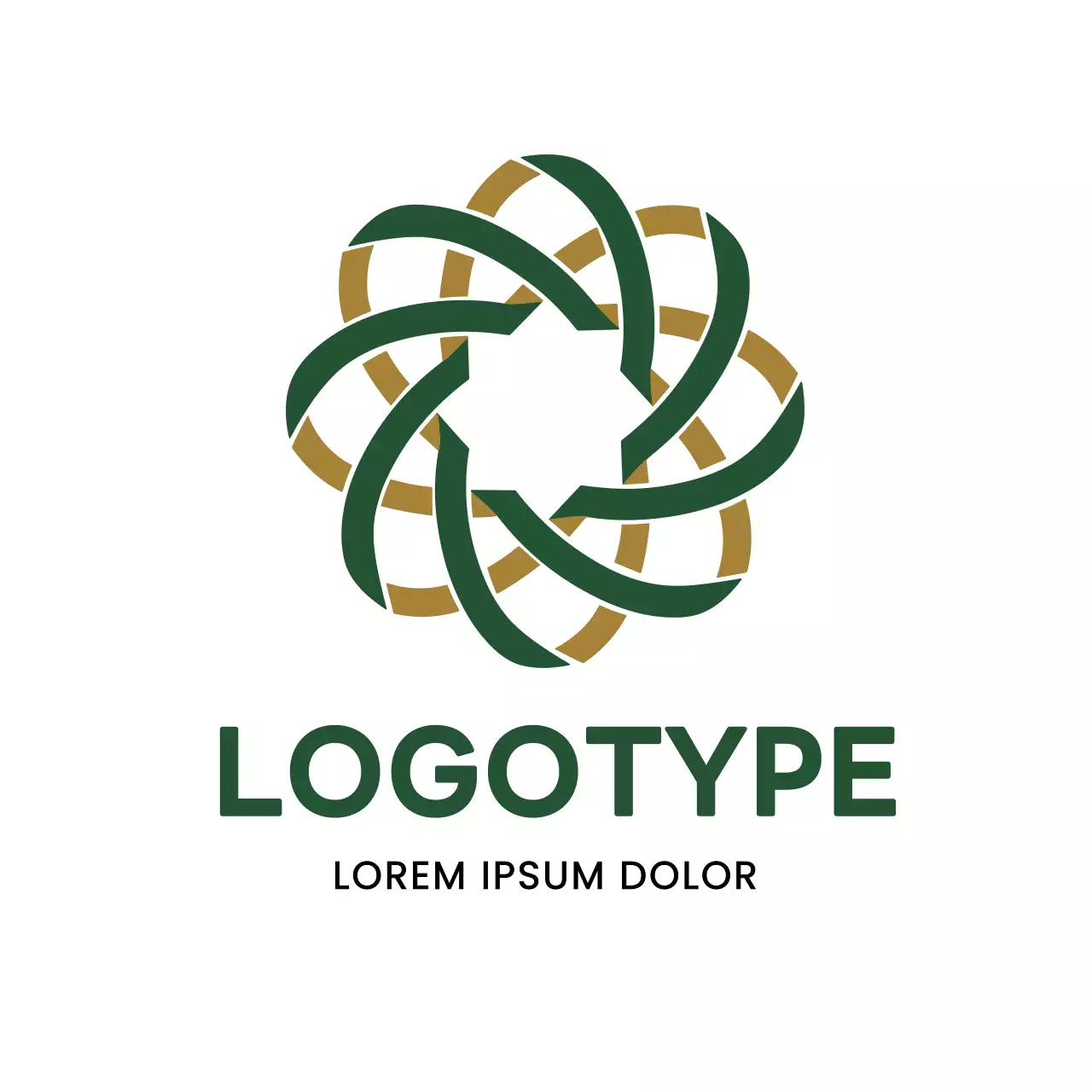 Green Geometric Design Logo
