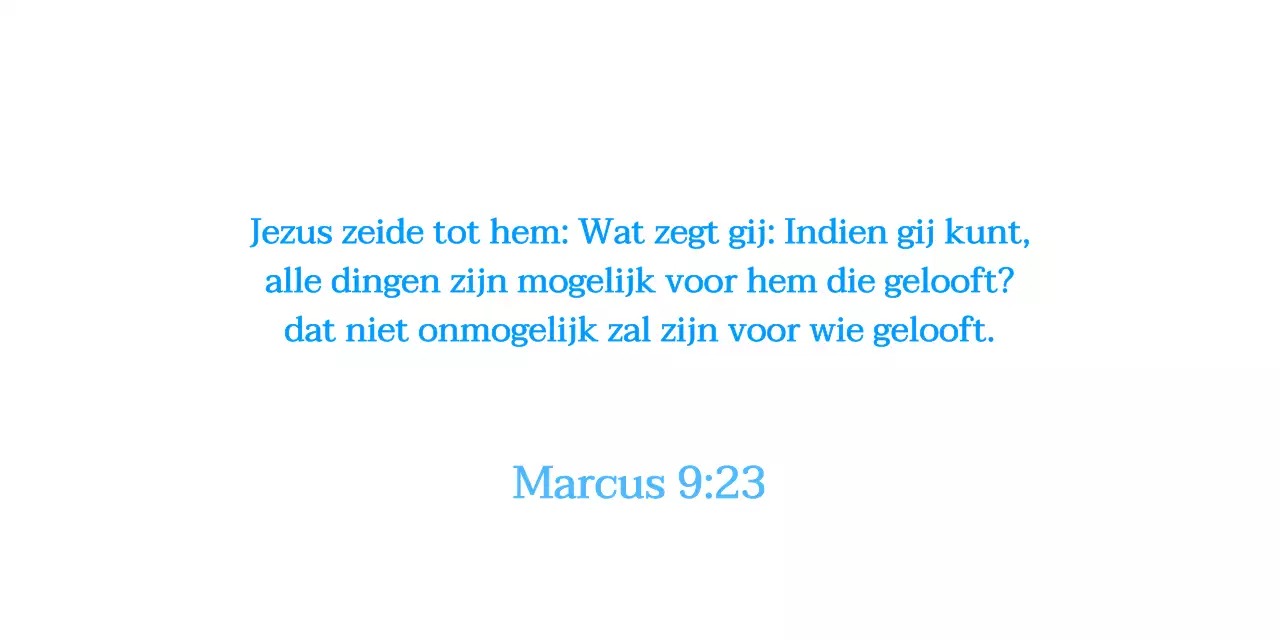 Blauw Eenvoudig Bijbelvers Quotes Kerk Promotie