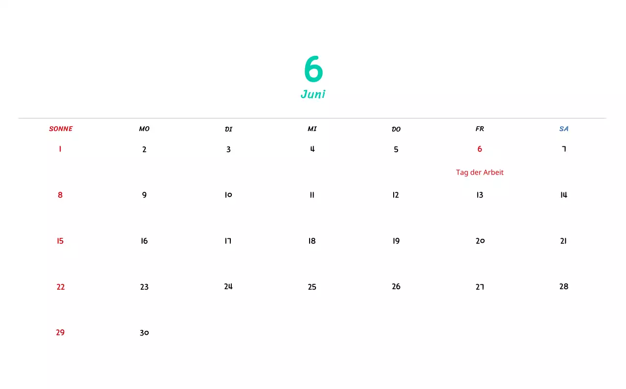 Neujahrskalender mit niedlichen Illustrationen