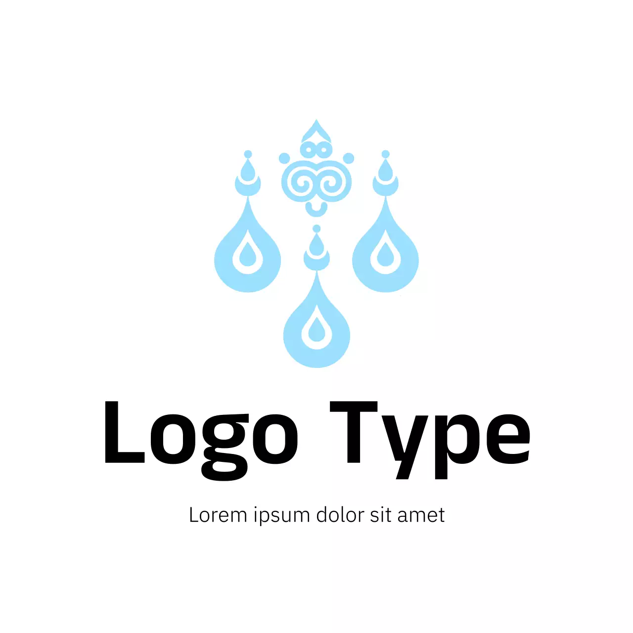 Blue Minimal Design Logo