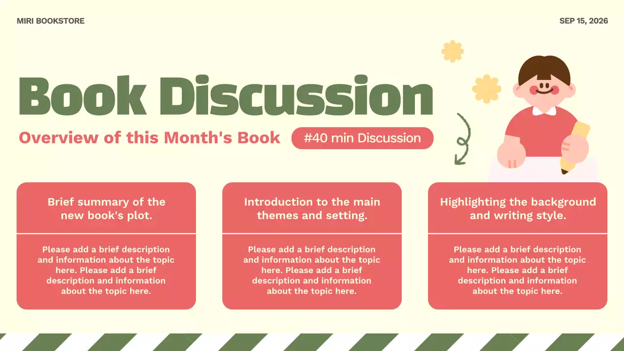 Beige Minimal Reading Agenda Presentation